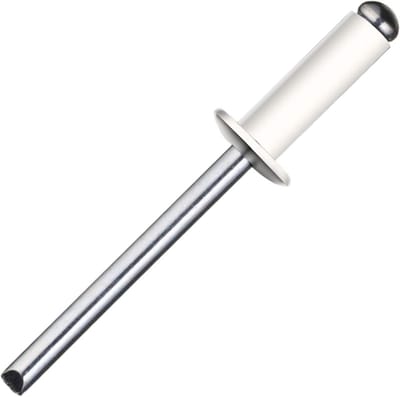 Popnagels - Blindnagels - Bevestigen van Platen - Aluminium Kop Staal - 4.0x8 100 Stuks - Wit