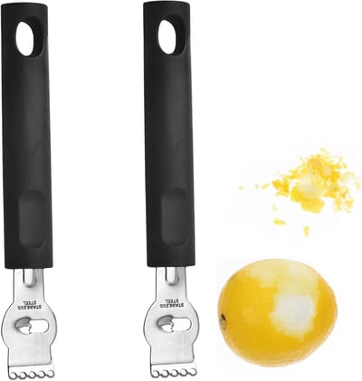Citrus Graters Professional - Voor Limetten, Sinaasappels & Citroenen - RVS met Veilige Handgreep - Ideaal voor Cocktails, Bakken en Keuken Gebruik