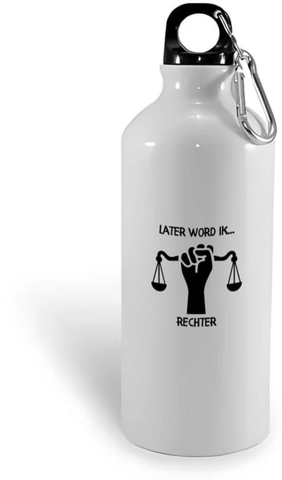 Hacebo® - Later word ik rechter waterfles - Rechter - Rechters - Jurist - advocaat - pleiter - water fles - 400ML