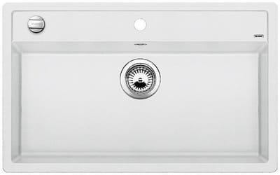 Spoelbak Blanco Dalago 8 vlakbouw wit 516644.Draaiknopbediening.