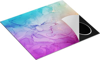 Chefcare Inductie Beschermer Abstracte Kunst - Kleurvol Achtergrond - 60x50 cm - Afdekplaat Inductie - Kookplaat Beschermer - Inductie Mat