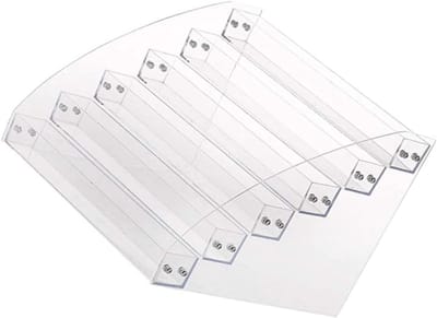 Nagellak Organizer - Opbergrek Make-up Houder - Nagellak Opbergen - Transparant Acryl Design - 3 Lagen - Transparant