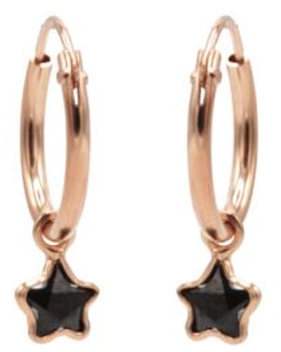 Karma Symbols oorbel ster Rosé-M2211B