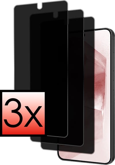 Screenprotector - 3 Stuks - Geschikt voor Samsung Galaxy A55 - Privacy Filter - Beschermglas - Gehard Glas - Tempered Glass - Screen Protector - Anti Spy - Full Display Cover