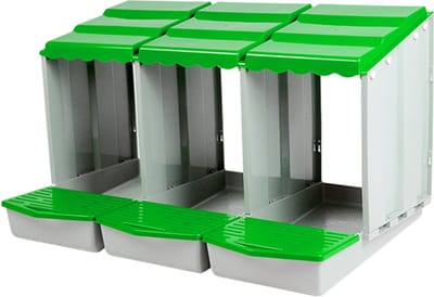 MyHens kippen legnest/rolnest 3-voudig LxHxB 51,5 x 46,5 x 84,5 cm
