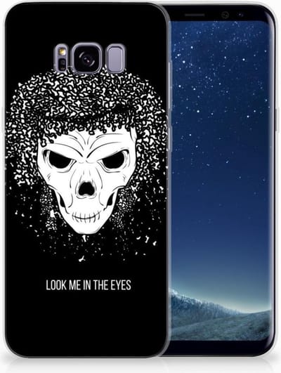 Silicone Back Case Samsung Galaxy S8 Plus Skull Hair