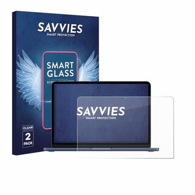 2 Stuks Savvies Screenprotector - geschikt voor Apple MacBook Neo 13" 2026 - beschermfolie glas transparant