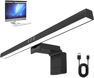 DnA® Monitorlamp - Monitor Lightbar - Monitorlicht - Monitor Licht - Zwart - 40cm x 11cm x 9cm