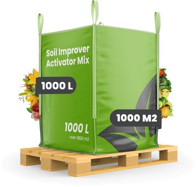 Bodemverbeteraar – Activator Mix (Bigbag 1000 Liter – Voor 1000M2) Mix Van Actieve Micro-Organismen (O.A. Mycorrhiza En Rhizobacteriën), Lavameel, Koemest En Wormenmest - Organifer
