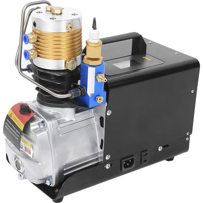 PCP Luchtpomp 30MPA 4500PSI Hoge Druk Luchtpomp Enkele Cilinder Waterkoeling Digitale Weergave -50HZ(Circulerend met