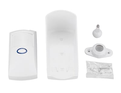 By shayne - Regendichte Bewegingsmelder - Draadloze - Voor buitengebruik - Infrarood technologie - Veiligheidsoplossing - Geschikt voor huis en tuin