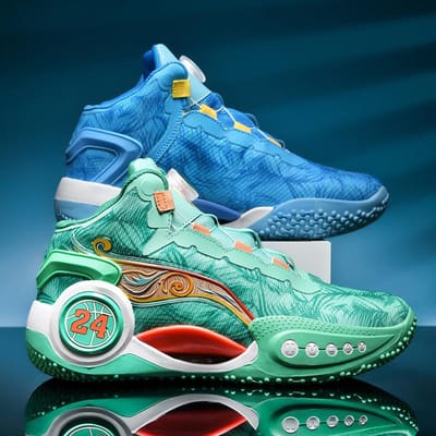 Basketbalschoenen voor heren Ademende demping Antislip Draagbare sportschoenen Gymtraining Atletische basketbalsneakers voor dames 45 blue