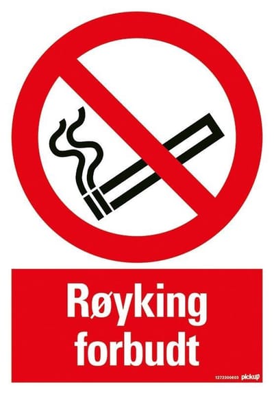 Pickup bord 23x33 cm - RØYKING FORBUDT