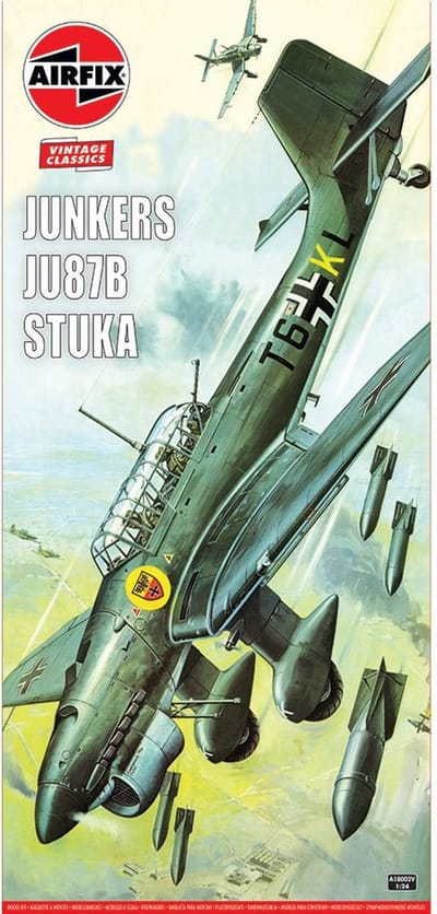Airfix Modelbouwpakket Militaire voertuigen - 18002V Junkers Ju87B Stuka Plastic - 1:24 - Modelbouw
