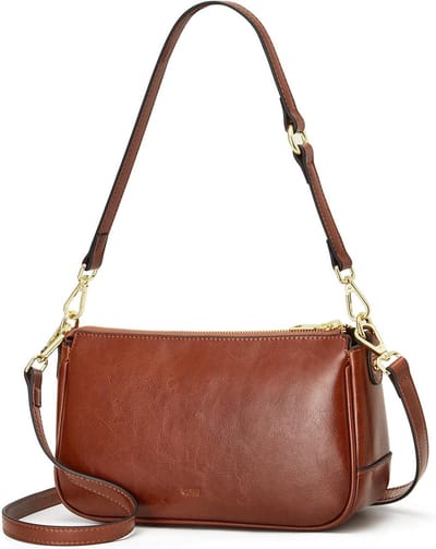 Leren crossbody tas voor dames, clutch en schoudertas met verstelbare schouderriem en stijlvol design