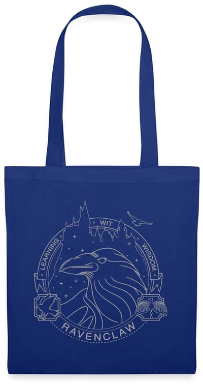 Harry Potter Ravenklauw Lineart Tas Van Stof Schoudertas