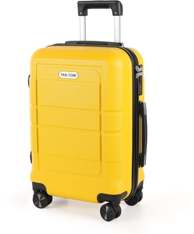 TAN.TOMI Reiskoffer 41L - Harde Koffer - Handbagage & Ruimbagage - Trolley Koffer met 4 Wielen en Cijferslot - Lichtgewicht & Stevig