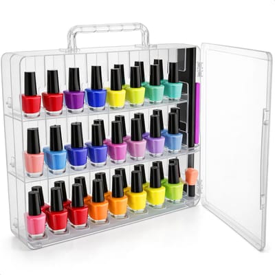 Nagellak koffer - Overzichtelijk - Voor 48 stuks - Voor vrouwen - Make up doos - Beautycase Dames - Organizer koffer - Vimora