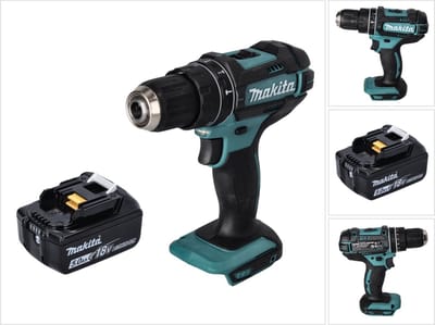 Makita DHP 482 T1 accu klopboormachine 18 V 62 Nm + 1x oplaadbare accu 5.0 Ah - zonder oplader