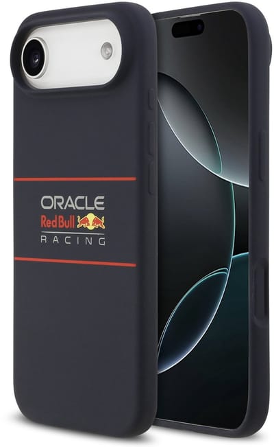Red Bull Racing Silicone Horizontal Logo Back Cover hoesje met MagSafe voor Apple iPhone Air - Donkerblauw