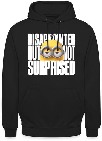 Minions Kevin Teleurgesteld Maar Niet Verrast Hoodie Unisex