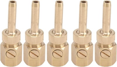 Fonteinsproeier Set - Waternevel Mondstuk - Tuin Verfraaien - Messing Materiaal - 5 Stuks - Goudkleurig