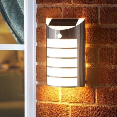 Zonne-energie Bewegingssensor Buitenlamp met Wandmontage voor Tuin en Buitenverlichting