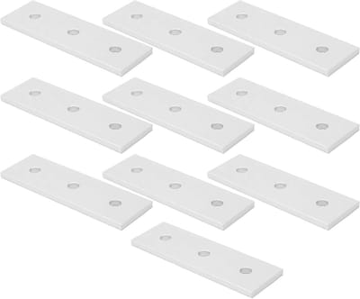 10 Aluminium Platte Verbindingsplaten - Zilver - Voor Duurzame en Betrouwbare Verbindingen
