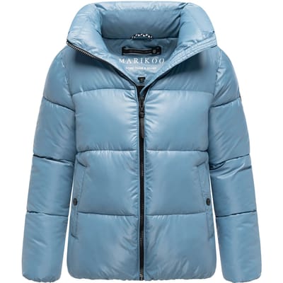 Marikoo dames winterjas Hazalee in puffer-stijl met glanzende look