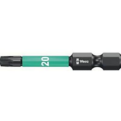 WERA Bit IMPACTOR DC 5057664001, T20, L 50 mm, 1/4 inch E6.3, diamant gecoat, 5 stuks
