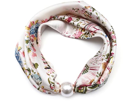 Sjaal met Paardenmotief en Geïntegreerde Magnetische Parelsluiting