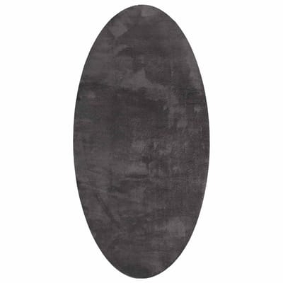 vidaXL - Tapijt - HUARTE - Antraciet - 100 - x - 200 - cm - 100% - Polyester