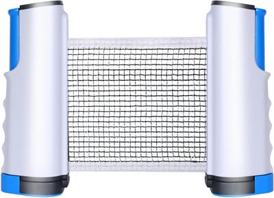 Draagbaar Tafeltennisnet - Intrekbaar Pingpongnet voor Elke Tafel (Blauw)