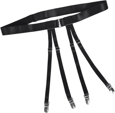 Elegante Suspender Belt voor Dames met 4 Houders, Perfect voor Kousen en Garter Belts, Verstelbaar en Comfortabel voor Dagelijks Gebruik