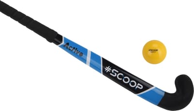 Straat Hockeystick - straat hockey set - zwart/blauw - Hockeystick Junior - 30 Inch