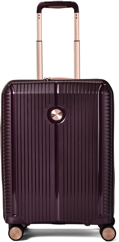 Polestream Paris 4 wielen Cabinewagen 55 cm met uitbreidingsplooi - Harde bagage - TSA slot - amethyst metallic