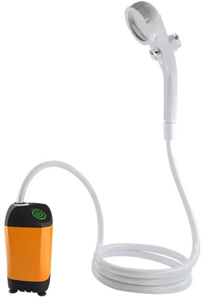 Draagbare Camping Buiten Douche Met Douchepomp Waterdicht Met digitale display voor kamperen wandelen reizen huisdier wassen