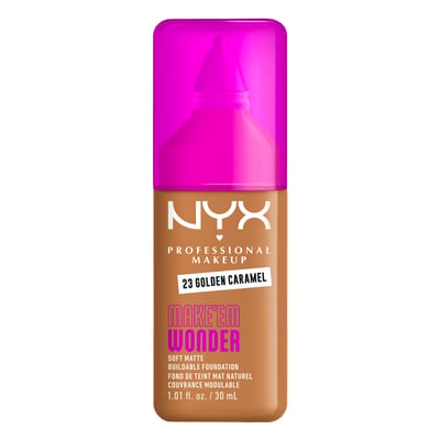 NYX Professional Make Up Make 'EM Wonder Foundation - Zachte matte finish - Met huidverzorgende hyaluronzuur - Golden Caramel