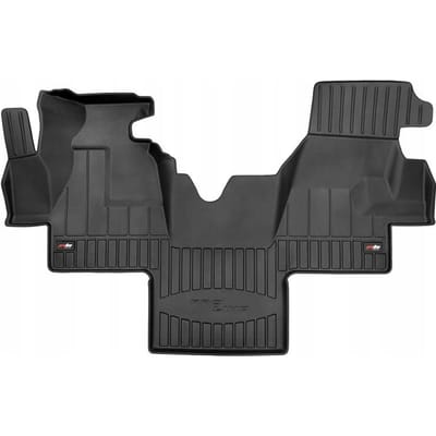 Frogum 3D Rubberen Vloermat – Geschikt voor MERCEDES-BENZ Sprinter W903 1995-2006 – 1-delig (Volledige breedte voorzijde) – TPE Premium Kwaliteit – Extra Hoge Rand 6 cm – Geurloos – Zwart