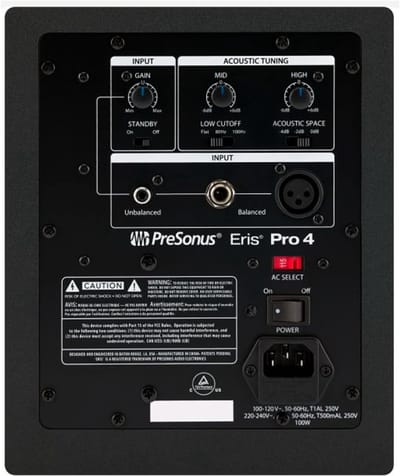 Presonus Eris Pro 4 Zwart - actieve studiomonitoren