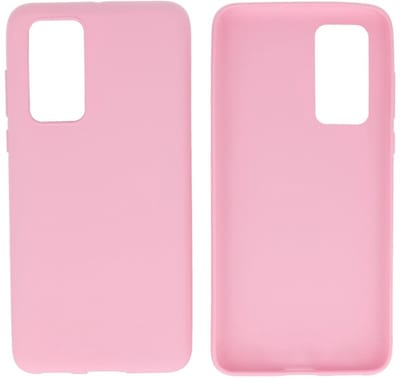 Hoesje Geschikt voor de Huawei P40 - Backcover Color Telefoonhoesje - Roze