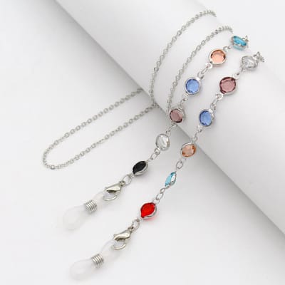 Brillenkoord Dames (2 Stuks) - Luxe Brillenketting voor Zonnebril - Modieuze Eyewear Strap - 70 cm- Stijl 1