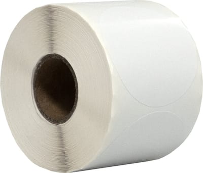 500 Etiketten Rond Wit 50 mm op Rol - Sluitzegel - Markeringspunten - Blanco ronde stickers - DULA