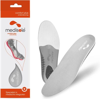 Medisole® Medische inlegzolen Comfort plus ondersteuning - 1 paar - Heren maat 43