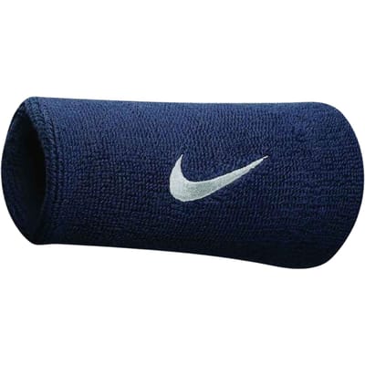 Nike Swoosh Doublewide Polsbanden - Accessoires - blauw donker - ONE