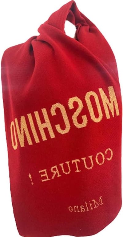 Dames sjaal - Accessoire - Warmte en stijl - Goudkleurig logo - 30 x 180 cm - Rood
