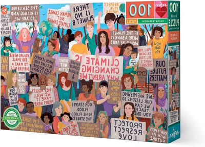 Legpuzzel 100 stukjes - Puzzel Klimaat - Ontspannen Tijdverdrijf - Educatief Thema - 18 x 27 inch - Multicolor