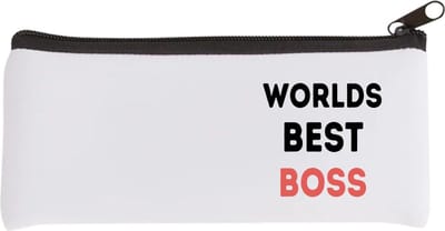 Akyol - worlds best boss Etui - Baas - de beste baas - collega's - werknemers - verjaardagscadeau - verjaardag - cadeau - afscheidscadeau - geschenk - leuke cadeau - kado - gift - 20 bij 9 cm