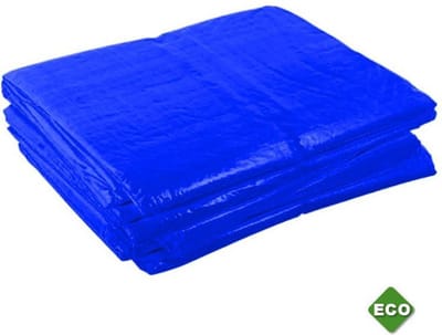 Blauw afdekzeil bache bouwzeil 10x12m 100gr/m²
