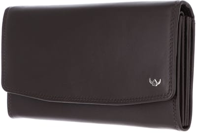 Golden Head Leren portemonnee Polo RFID Protect Damenbörse 2823 Dunkelbraun donkerbruin